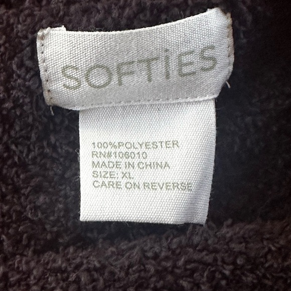 Softies Solid Marshmallow Reverse Seam Crewneck Lounge Set Size XL New With Tags - Picture 13 of 14
